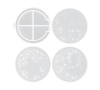 Christmas Pendant Shape - Flexible 3 Pieces Reusable - Silicone Mold For Reindeer And Snowman Embellishments,For Epoxy Resin Plaster Clay Home School Studio Classroom