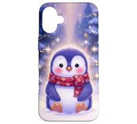 Christmas Penguin Case for Cute magical Winter Cheer Case for iPhone 16 Plus
