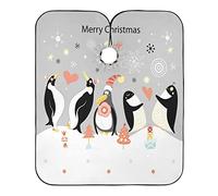 Christmas Penguin Haircut Capes Adjustable Hair Cutting Gown Lightweight Hairdressing Apron For Beauty Shops Home Barbers 140X168Cm