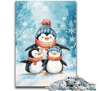 Christmas Penguin Jigsaws Puzzles 2000 Pieces for Adults Gifts,Staycation Kill Time Every Piece Is Unique - Challenging Family Fun Game (70X100cm)