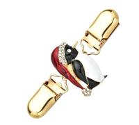 Christmas Penguin Shawl Clip Cardigan Brooch Clip for Sweaters | Alloy Rhinestone Finish, Festive Christmas Parties, Friends and Mother Gift Choice, Decorate Shawls and Fix Clothes