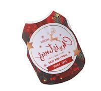 Christmas Pet Clothing Holiday And New Year Pet Clothing New Year Deer Pet Clothing Fall Dog Clothes Funny Dog Clothes Soft Chihuahua Clothes Pet Autumn Winter Outfit A L
