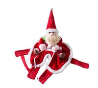 Christmas Pet Coat Clothes Elf Dog Outfit Costume Cats Santa Claus Knight Transformation Kitten Running Xmas Halloween Party Adjustable