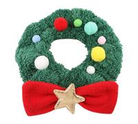 Christmas Pet Collar,Christmas Plush Neck Scarf for Pet | Adjustable Plush Dog Collar, Soft Comfortable Dog for