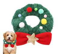 Christmas Pet Collar,Pet Neck Scarf for Christmas - Plush Cat Collar for, Puppy Holiday Collars with Adjustable Size