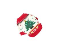 Christmas Pet Costume Clothes Dog Cats Outfit Elk Knitted Sweater Festive Santa Pattern Jumper Reindeer Embroidered Sweaters Knitwear New Year Xmas