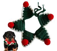 Christmas Pet Costume Decoration Christmas Theme Hats Bibs Towel Costume Woolen Saliva Hat Bear V3U1 Dog Accessory