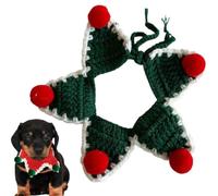 Christmas Pet Costume Decoration Christmas Theme Hats Dog Towel Saliva Woolen Costume Scarf Bear Bibs Accesso Hat O5F7