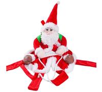 Christmas Pet Costume Funny White-Bearded Old Man Ridding on Dog Clothes for Winter Holiday Clothes Dog Christmas Outfit