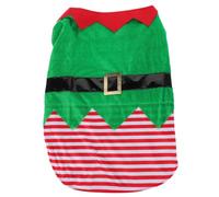 Christmas PET Costume Green Elf Outfit for Puppies and Medium Dogs | Plush Soft-touch Fabric, Wearable Design for Daily Walks and Outdoor Activities, Size L Xl Xxl