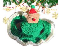 Christmas Pet Hat | Puppy Headgear Photography Props | Cosplay Hat With Elk For Kitten Wool Knitting Pet Headgear Photography Props