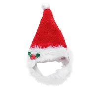 Christmas Pet Head Wear Santa Claus Hat Costume for Dogs Festive Collar Accessories for Holiday Parties and Celebrations for Christmas and Birthdays