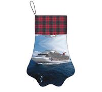 Christmas Pet Pow Cruise Ship Socking, Christmas Decorative Socks, Puppy Holiday Socks, Fashionable Cute Decorative Socks