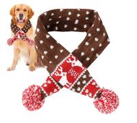 Christmas Pet Scarf, Knitted Pet Collar with Pom-pom, Dog Knitted Scarf Christmas, Pet Scarf, Winter Dog Neck Warmer, Puppy Cat Costume Accessories Minii Knitted Scarf for Small to Medium Pets