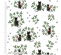 Christmas Pets -Printed Cotton 44’ Wide-. 100% Cotton. Ideal for Crafts, Patchwork, and Dressmaking
