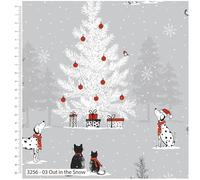 Christmas Pets -Printed Cotton 44’ Wide-. 100% Cotton. Ideal for Crafts, Patchwork, and Dressmaking