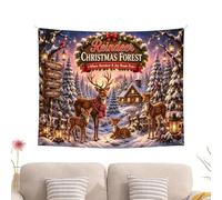 Christmas Photo Backdrop - 74.8x47.2 Inch, Vintage Winter, Santa Snowman, | Winter Holiday Backdrop - Festive Photography Scene for Christmas | Fabric Material, Santa Artwork, Snowman Design, Party