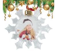 Christmas Photo Decorations - Small Transparent Photo Frames | Fillable And Perfect For Festival Decorations, Portable Hanging Ornaments, Ideal To Add A Personal Touch To Your Home
