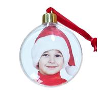 Christmas Photo Ornaments, Decorative Transparent Picture Frame, Portable Festival Decoration for Garden, Yard, Dangling Ornaments for the Christmas Tree