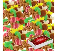 Christmas Pick n Mix Station Merry Mix Sweets with Gift Box - Festive Candy Assortment - Fun Christmas Treats & Stocking Fillers for Kids & Family (250g)