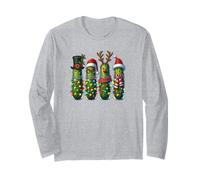 Christmas Pickle Caroling - Jingle All The Brine Funny Long Sleeve T-Shirt