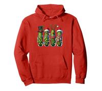Christmas Pickle Caroling - Jingle All The Brine Funny Pullover Hoodie