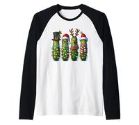 Christmas Pickle Caroling - Jingle All The Brine Funny Raglan Baseball Tee