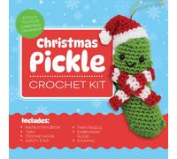 Christmas Pickle Crochet Kit : Stitch a Too-Cute Christmas Ornament! Includes: Instruction Book, Yarn, Crochet Hook, Safety Eyes, Yarn Needle, Embroidery Floss, Stuffing, Gold Cord