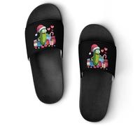 Christmas Pickle House Slippers Non-Slip Shower Shoes