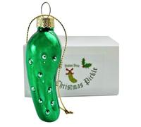Christmas Pickle Ornament German Tradition Blown Glass Tree Decoration Gift Boxed