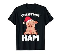 Christmas Pig Christmas Ham Cute Santa Pig Funny Christmas T-Shirt