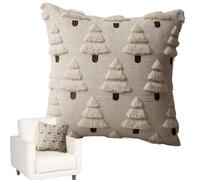Christmas Pillow Covers,Removable 3D Embroidered Pillowcase,3D Embroidered Throw Pillow Covers | for Chair Sofa Living Room Dorm Apartment Den Kid Room Yoga Holiday