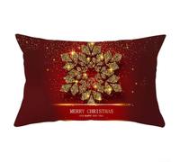 Christmas Pillowcase 12x20in Peach Skin Tree Reindeer Snowflake Holiday for | Soft breathable skin-friendly peach skin fabric Festive patterns with tree reindeer snowflake Easy care and machine