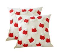 Christmas Pillowcase,Christmas Pillow Cases | Winter White Embroidered Pillow Case Square Embroidery Pattern Winter Pillow Case Multifunctional Pillowcase For Home Voices