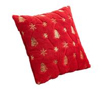 Christmas Pillowcase | Washable Christmas Tree Pillowcase | 3D Embroidery Pillows Cushion Case,for Chair Sofa Living Room Dorm Apartment Den Kid Room Yoga Holiday (Red-D)