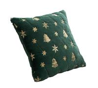 Christmas Pillowcase | Washable Christmas Tree Pillowcase | 3D Embroidery Pillows Cushion Case,for Chair Sofa Living Room Dorm Apartment Den Kid Room Yoga Holiday (Green-D)