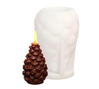 Christmas Pine Cone Candle Mould - 3D Silicone Mould for Resin Soap Wax | Cedar Wood Craft Tool in Acorn Shape | Creative Making Supplies for Scented Wax Figures, Desserts, Plaster Art, Home