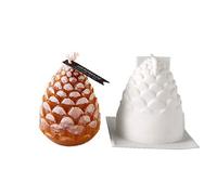 Christmas Pine Cone Candle Silicone Mould, DIY Chocolate Mould Gift Silicone Christmas Decor, 3D Scented Candle Resin Mould(1 cavacity)