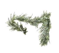 Christmas Pine Garland Decorative Artificial Green Wreath Ornament | Artificial Fir Garland Christmas Decoration for Outdoor Indoor Entrance Stairs Patio Wall