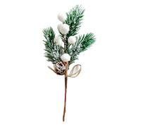 Christmas Pine Stems - Christmas Artificial Greenery Stems | Christmas Artificial Pine Branches Small Red Fruit Branches Festival Holiday Decoration for Fo Arch Fireplace