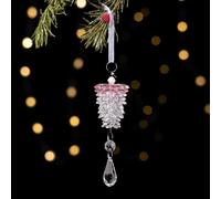 Christmas Pinecone Ornaments,Glitter Pine Cones Christmas Tree Hanging Ornaments,Acrylic Pinecone Pendants Decorations for DIY Crafts Holiday Wreath Garland Party Ornaments