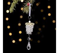 Christmas Pinecone Ornaments,Glitter Pine Cones Christmas Tree Hanging Ornaments,Acrylic Pinecone Pendants Decorations for DIY Crafts Holiday Wreath Garland Party Ornaments
