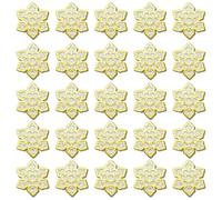 Christmas Pins 12/24/50/100Pcs Bulk Cute Christmas Snowflakes Enamel Lapel Pins Badge for Clothes Bags Hats Accessories Jewelry Backpack Jacket Decoration Brooch Merry Chrismas, Alloy, electroplating