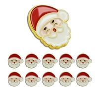 Christmas Pins 12/24/50/100Pcs Bulk Cute Santa Claus Enamel Lapel Pins Badge for Clothes Bags Hats Accessories Jewelry Backpack Jacket Decoration Brooch Merry Chrismas, Alloy, electroplating, no