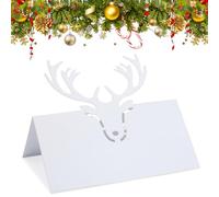 Christmas Place Cards, 50pcs Place Cards for Table, Christmas Place Card Holders, Name Place Cards for Dinner, Table Name Cards Wedding Table Place Card for Wedding Supplies or Christmas Party Favor