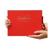 Christmas Planner 2025 Hardback Organiser with 5 Sections Include Gift List, Wish List, To Do List, Don't Forget List and Blank Notepad
