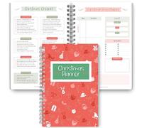 Christmas Planner - Holiday Checklist, To Do List, Budget, Food Menu & Shopping List for Xmas