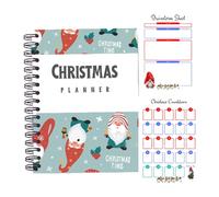 Christmas Planner Organiser 2024 - Gnomes Christmas Planner,Christmas Organiser Book,Christmas Binder Perfect For Holiday Budgeting,21.5 X 28cm