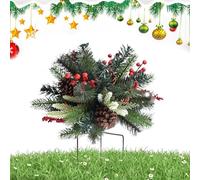 Christmas Planter Bushes, - Artificial Porch Decor Tripod, Stake Home Winter Thanksgiving, Fall Offices Outside Birthday School | Winter Thanksgiving Fall Offices Outside Birthday School