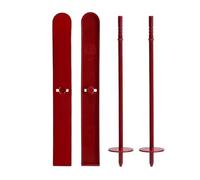 Christmas Plâstіc Skis - Skier Figures | Miniature Ski,winter Scene Shooťing, Pretend Play Decorations, Props, Ski,Decoration Skiing Ornaments For Christmas Atmosphere Friends And Family.
